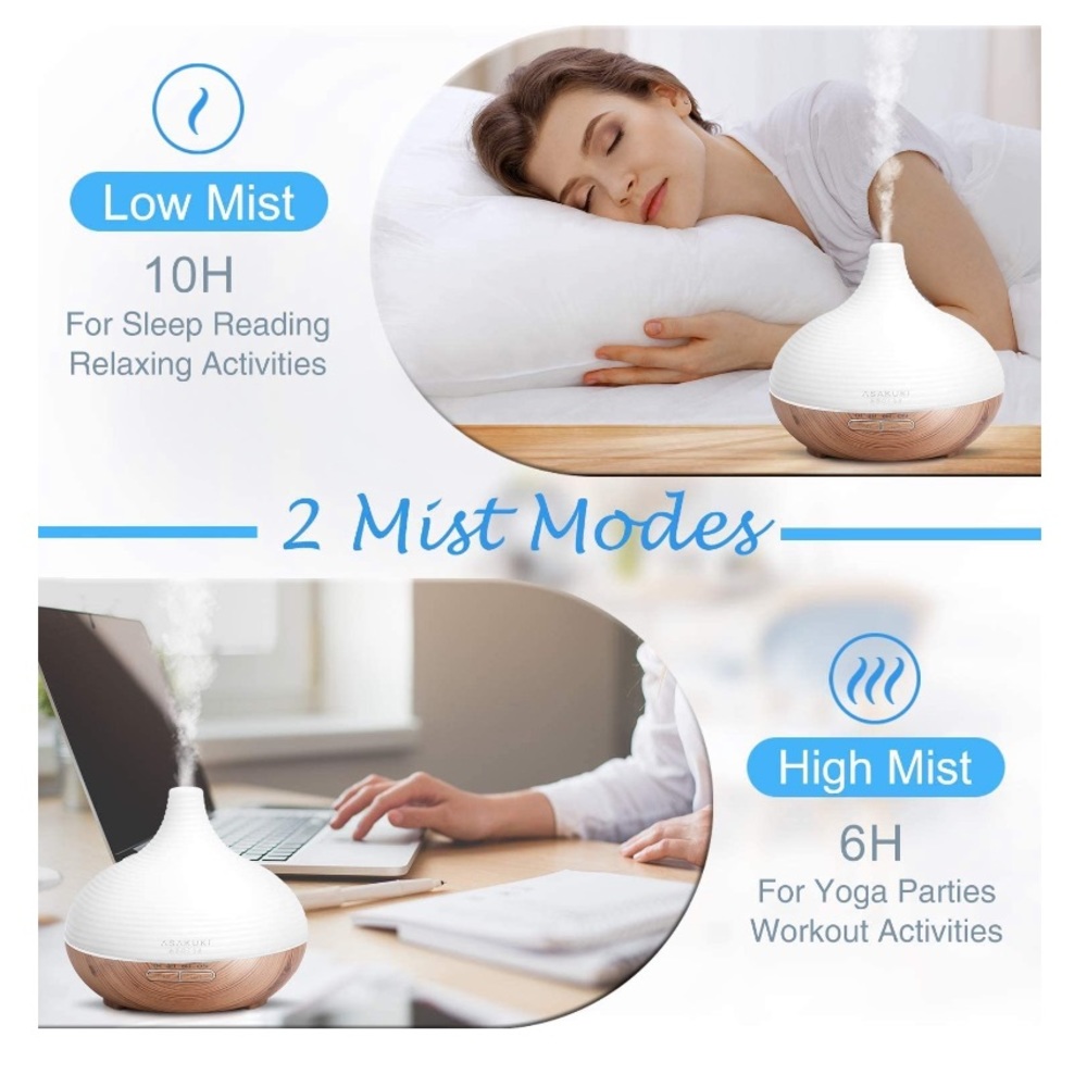 Premium‎ Essential Oil Diffuser Aroma HumidifierLED - Picture 4 of 8
